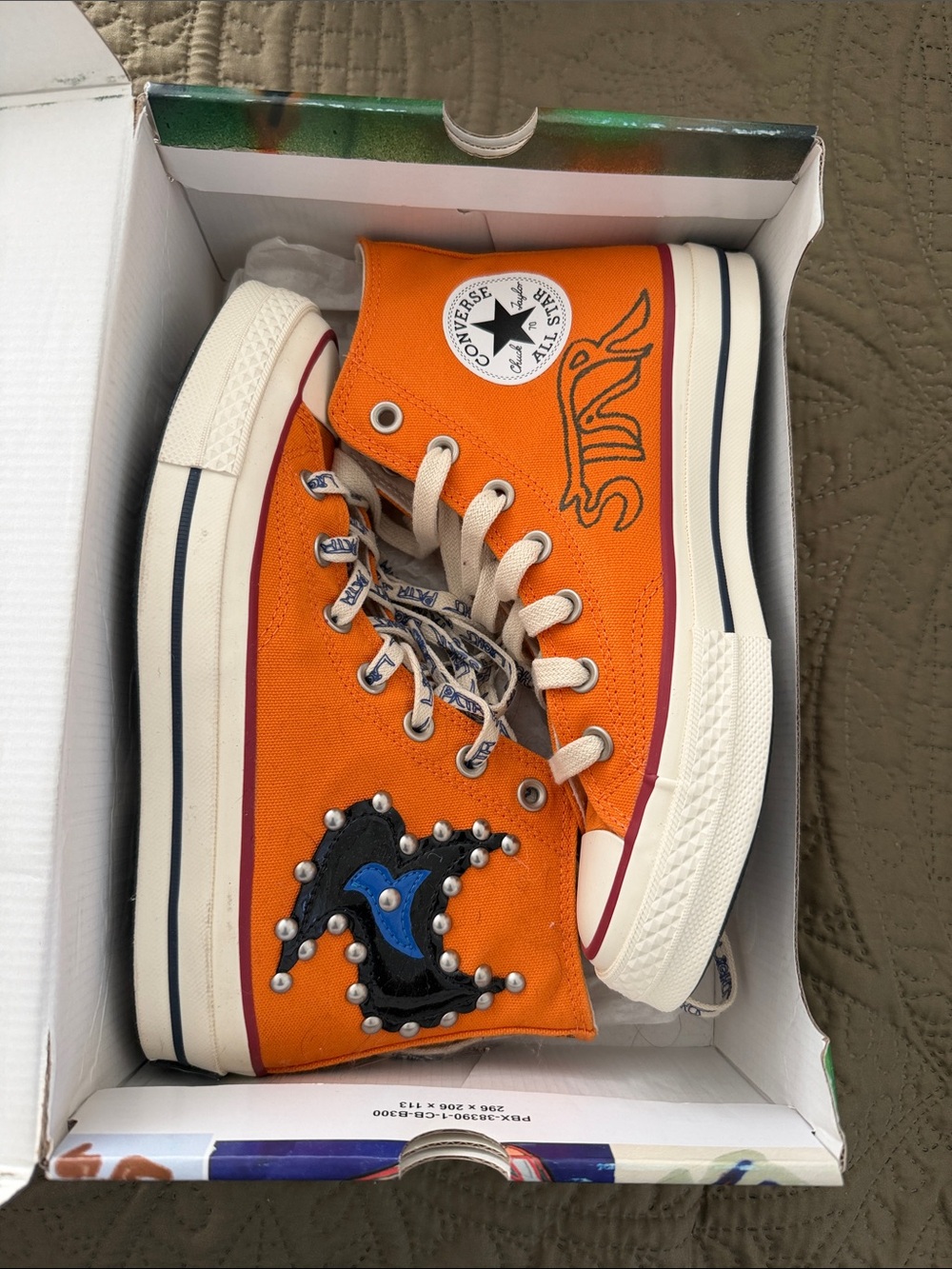 Converse x Come Tees Chuck 70 High ‘Star Light Path’ Orange High Top